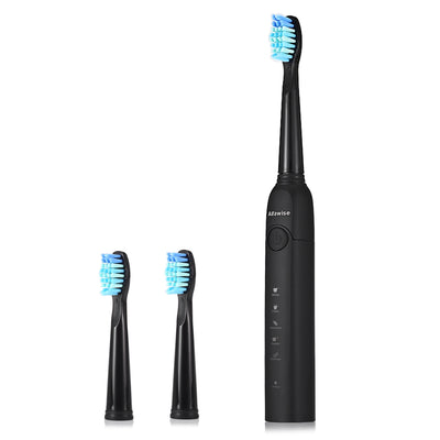 Alfawise SG - 949 Sonic Electric Toothbrush with Smart Timer Five Brushing Modes Waterproof with 3 Brush Heads - goldylify.com