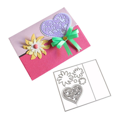 Love Heart Envelope Pattern Embossing Cutting Dies for DIY Scrapbook Album Paper Card Making - goldylify.com