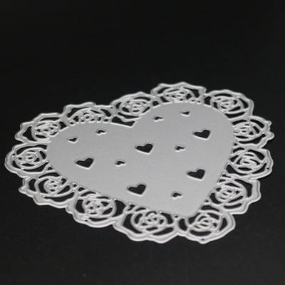 Heart Shape Flower Pattern Design  Metal Cutting Dies Set for DIY Photo Album Decoration - goldylify.com