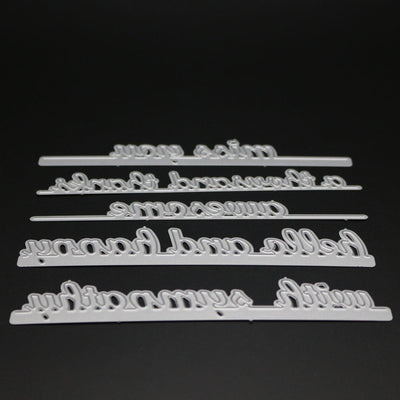 Letters Design Metal Embossing Plate for DIY Crafts Card - goldylify.com