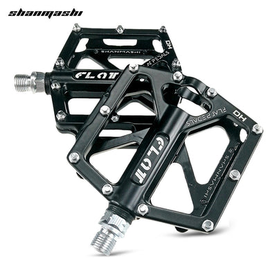 Shanmashi FLAT Aluminum Alloy Bearing Anti-slip Bike Pedals - goldylify.com
