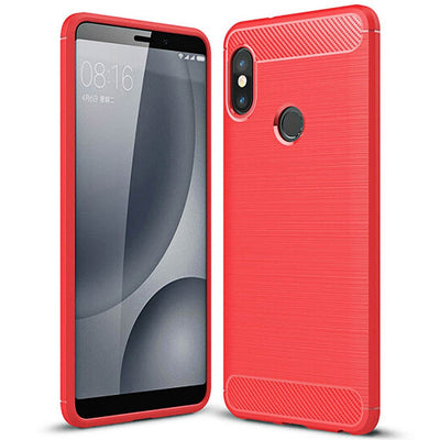 Naxtop Carbon Fiber Textured TPU Shatter-resistant Protective Cover Case for Xiaomi Redmi Note 5 Pro - goldylify.com