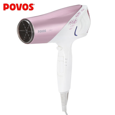 POVOS PH9380I Electric 2200W Anion Hair Blow Dryer with 2 Airflow Concentrator - goldylify.com