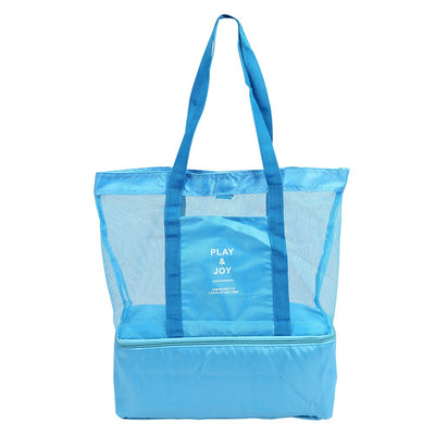 Picnic Shoulder Heat Preservation Bag Mesh Transparent Pouch - goldylify.com