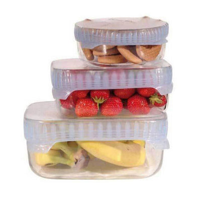 4 Sets of Silicone Food Cling Film Sealed Universal Bowl Cover OPP Bag Packaging - goldylify.com