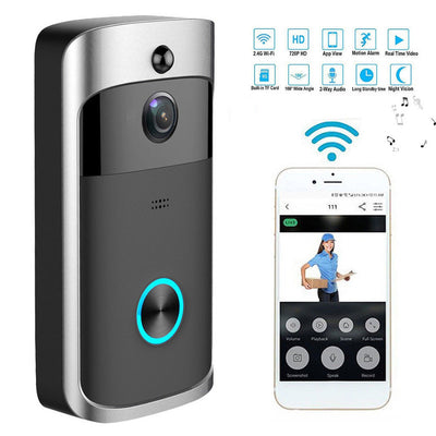 Smart Wireless WiFi Security DoorBell Smart Video Phone Door Visual Recording IR - goldylify.com