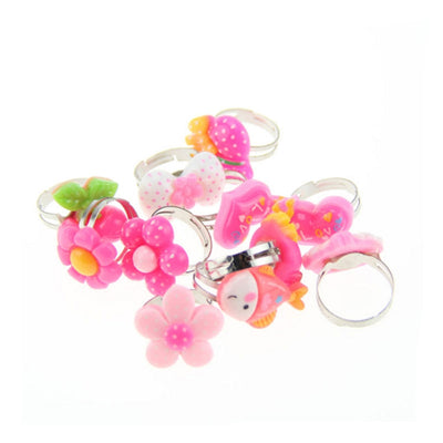 Lovely Children Adjustable Rings Playing Dress Up Jewelry Toys - goldylify.com