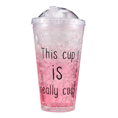 Ice Double Plastic Cool Summer Juice Ice Cool Cup - goldylify.com