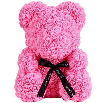 Valentine Day Gift Artificial Rose Bear Wedding Party Decoration - goldylify.com