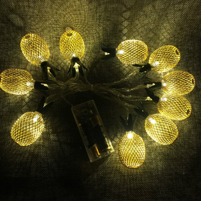 Iron Golden Pineapple LED String Lights Home Decor Light - goldylify.com