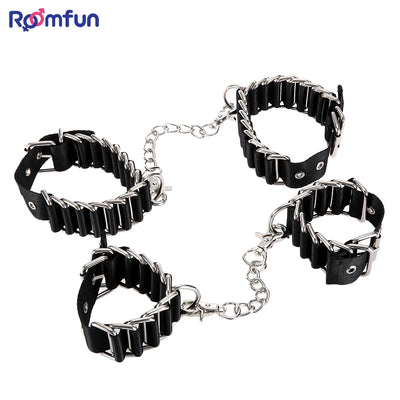 ROOMFUN Wrist Ankle Cuffs Special Sex Pleasure SM Adult Product for Lovers - goldylify.com
