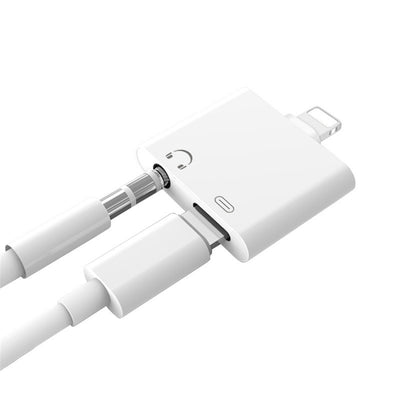 2 in 1 Headphone Audio Jack Charger Adapter for iPhone X / 8 / 8 Plus - goldylify.com