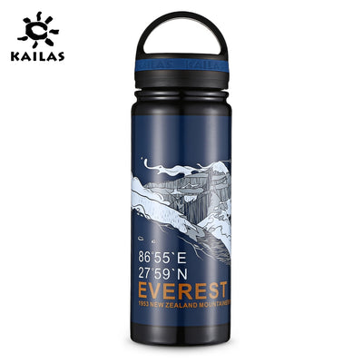 KAILAS Snow Mountain Stainless Steel Vacuum Bottle 550ML - goldylify.com
