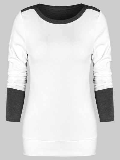 Two Tone Fitted Sweatshirt