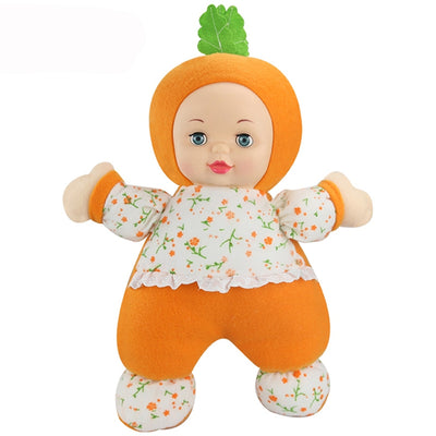 Interactive Sleep Appease Radish Baby Doll with Music Plush Toys Birthday Christmas Gift - goldylify.com