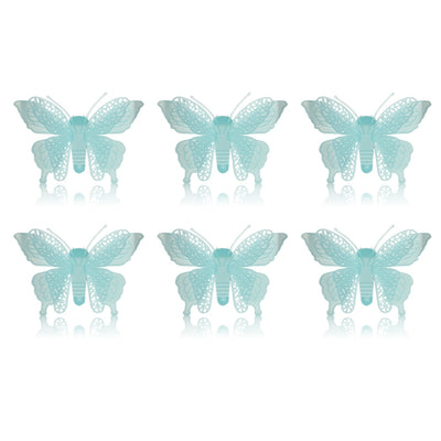 6PCS 3D Luminous Butterfly Shape Decorations Fluorescent Wall Stickers - goldylify.com
