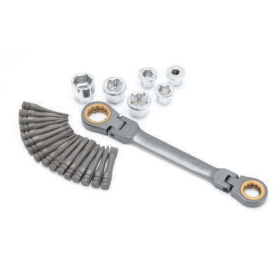 Variable Angle Ratchet Wrench Bit Socket Set Hand Tool - goldylify.com