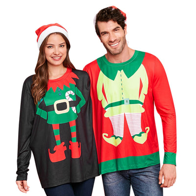 Two Person Pullover Christmas Santa Sweatshirt Pajamas - goldylify.com