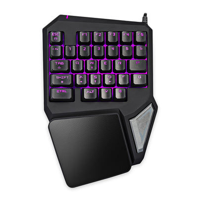 Delux T9 Pro Wired Gaming Keypad 30 Keys One-handed Membrane Keyboard - goldylify.com