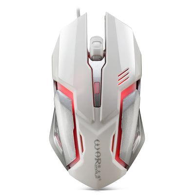 Warwolf M - 02 Wired Gaming Mouse Adjustable DPI Colorful LED Light - goldylify.com