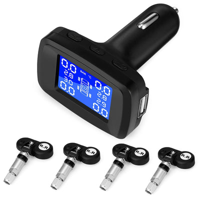 ZEEPIN TY13 Car Tyre Pressure Monitoring System TPMS with 4 Internal Sensors - goldylify.com