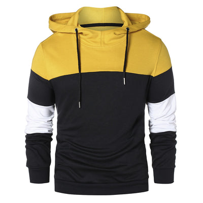 Long Sleeve Panel Pullover Hoodie - goldylify.com