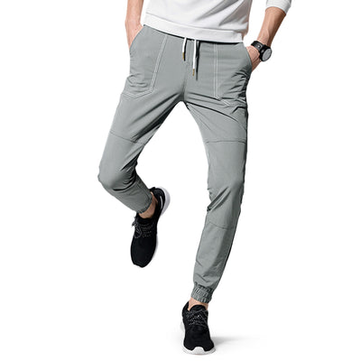 Drawstring Solid Color Jogger Pants - goldylify.com