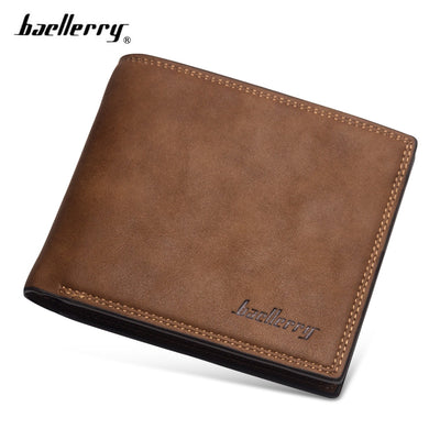Baellerry PU Leather Simple Design Casual Men Wallet - goldylify.com