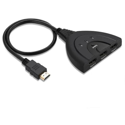Gocomma VK - 310Z 3 Port 4K HDMI Switch Splitter with Pigtail Cable Supports Full HD 4K 1080P 3D Player - goldylify.com