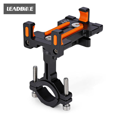 LEADBIKE LD32 Bicycle Mobile Phone Holder Aluminum Alloy Rotation Cycling Smartphone Clip - goldylify.com