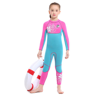 SLINX Diving Suit Siamese Long Sleeves Keep Warm Swimsuit for Children - goldylify.com