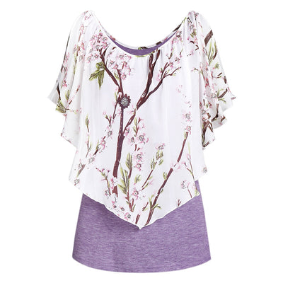 Floral Print T Shirt - goldylify.com