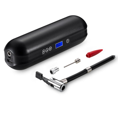 Portable Air Compressor Mini Electric Inflator with Tyre Pressure Gauge LED Light 4 Unit Options - goldylify.com