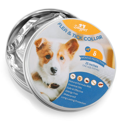 Sinypet 25-inch Dog Flea Collar Tick Insect Repellent Natural Essential Oil Water-resistant Full-body Protection - goldylify.com