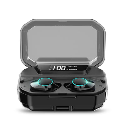 KUMI T3S 6D Stereo Bluetooth Earphones Digital Display Waterproof Noise Reduction for Android / iOS - goldylify.com