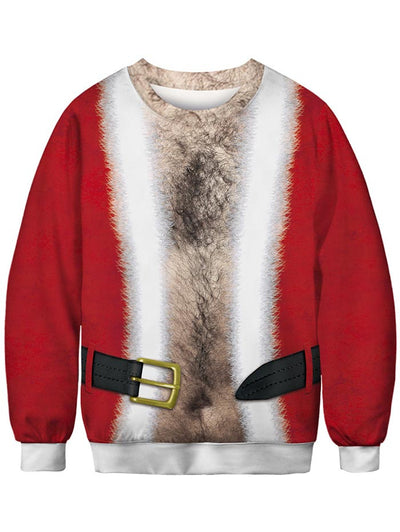 Christmas Buckle Print Sweatshirt - goldylify.com