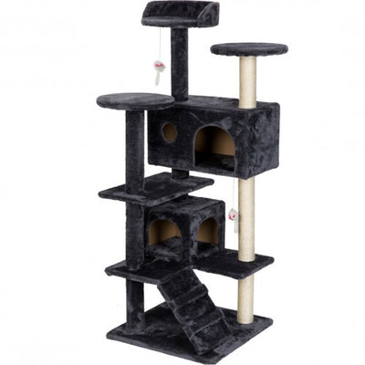 51&quot; Condo Furniture Scratch Post for Kittens Pet House Play Scratching Posts, Plush Perches and Condo, Activity Centre - goldylify.com