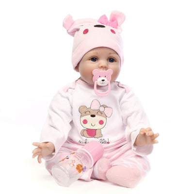 NPK Simulated Cute Soft Touch Lifelike Silicone Baby Girl Reborn Toy - goldylify.com
