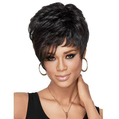 Short Layered Wig with Bangs for Women - goldylify.com