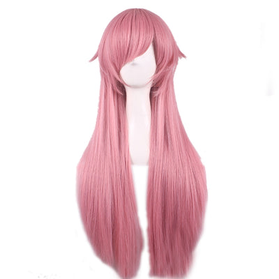Long Straight Synthetic Wig with Bangs for Cosplay - goldylify.com