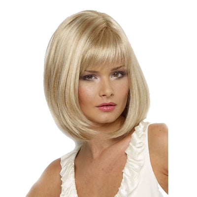 Bob Style Synthetic Wig with Bangs - goldylify.com