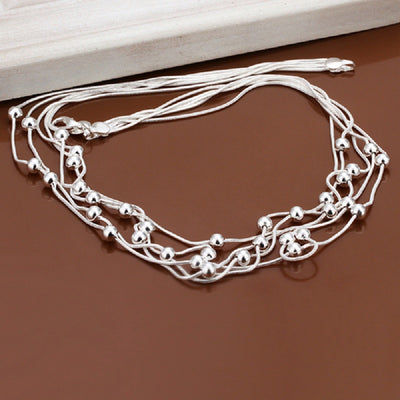 Fashion Jewelry Simple Ball Pendant Fashion Snake Necklace - goldylify.com