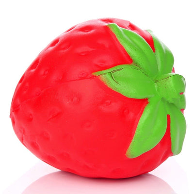 Jumbo Squishy Stylish Strawberry PU Stress Reliever Toy - goldylify.com