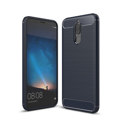 Shockproof Back Cover Solid Color Soft Carbon fiber Case for Huawei Mate 10 Lite / Maimang 6 - goldylify.com