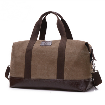 Canvas bag men's bag casual shoulder portable slung large capacity travel bag outdoor sports bag - goldylify.com