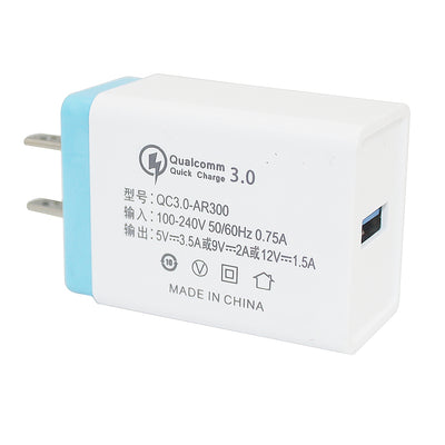 Minismile 18W Universal Travel QC3.0 Quick Charge Power Adapter Wall Charger US Plug - goldylify.com