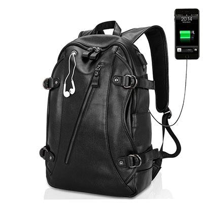 Usb Charging Leather Backpacks - goldylify.com