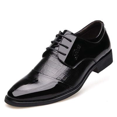 2020 spring new men's shoes business dress men's leather shoes single shoes with pointed shoes - goldylify.com