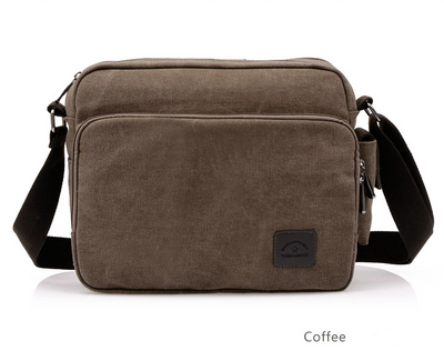 Manufacturer number of new canvas bag package bag retro trend of men's business Metrosexual inclined shoulder bag foreign trade package - goldylify.com