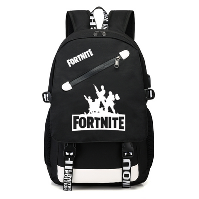 Fortnite Game Fortress Night Lens Backpack Student Bag Casual Bag USB Bag - goldylify.com